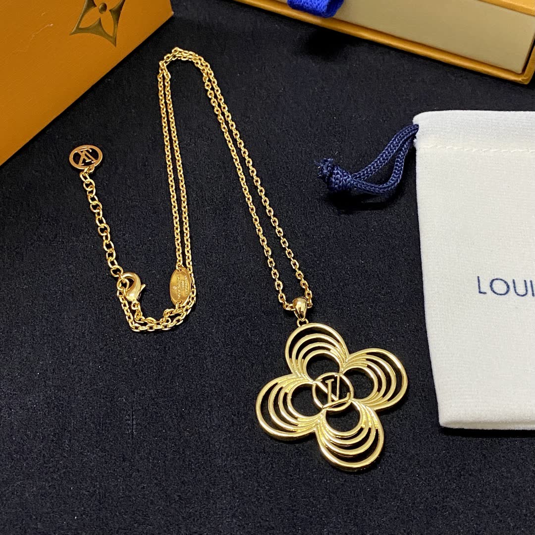 Louis Vuitton Gold Flower Necklace